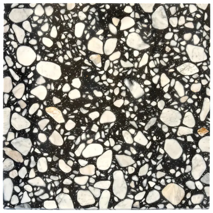Black & White Terrazzo Tile – 24x24 - Image 3