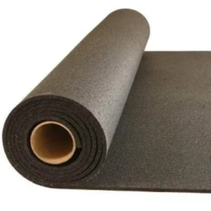 PowerFlex Black Rubber Gym Flooring Rolls