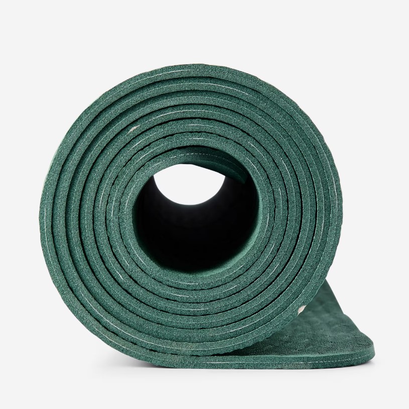 Grippy and Comfortable Gentle Yoga Mat - Dark Green Beige