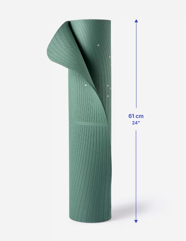 Grippy and Comfortable Gentle Yoga Mat - Dark Green Beige