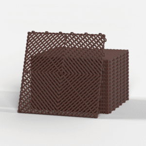 Heritage Brown Garage Floor Tiles